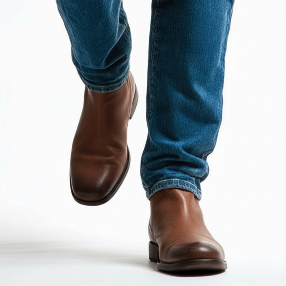 Kenneth Cole Brown Leather Ankle Boots